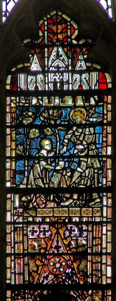 Fenster c6-7, Darstellung einer Auferstehungsszene: Noli Me Tangere von English School