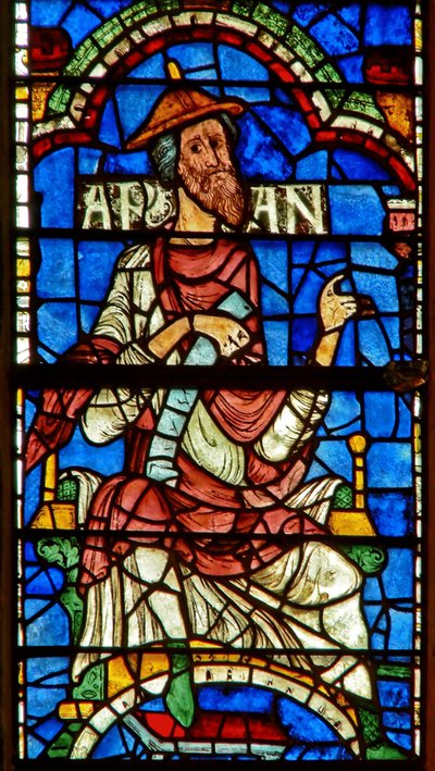 Fenster mit einer genealogischen Figur: Aram von English School