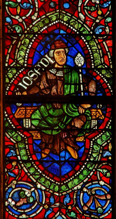 Fenster, das eine genealogische Figur zeigt: Joseph von English School