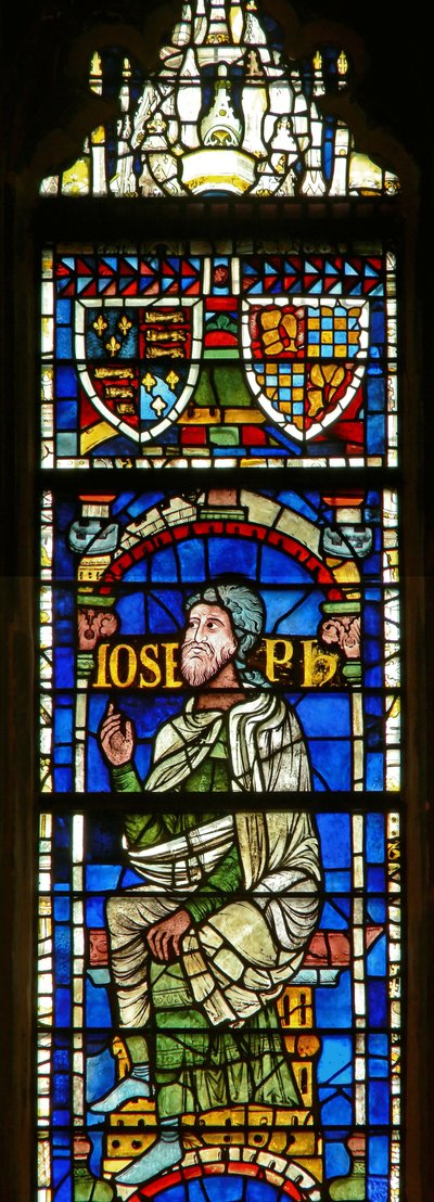 Fenster mit einer genealogischen Figur: Joseph von English School