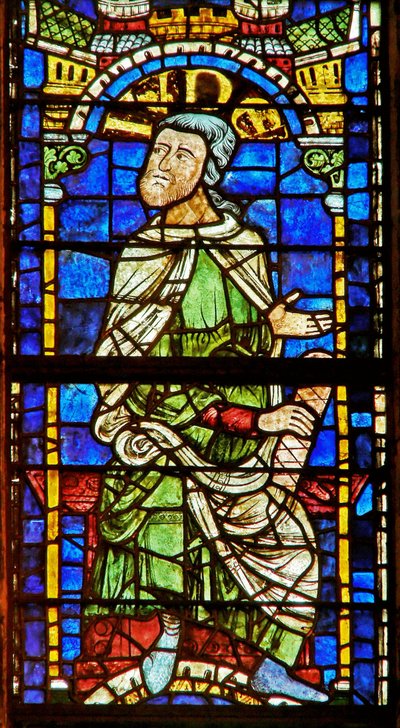 Fenster, das eine genealogische Figur zeigt: Juda von English School