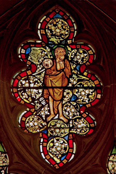 Fenster n-11 mit Johannes dem Täufer von English School