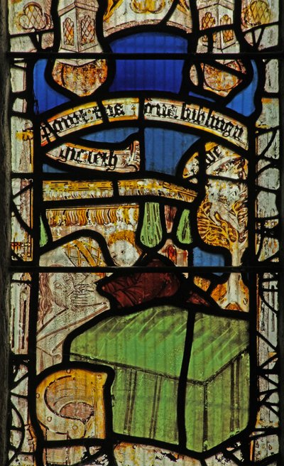 Fenster Nr. 1 zeigt den Tod Adams von English School