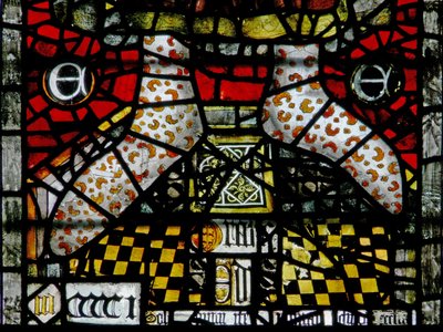 Fenster w4, St. Eduard der Bekenner darstellend von English School