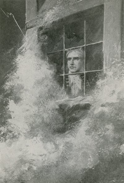 Winstanley blickt auf den Sturm hinaus von English School