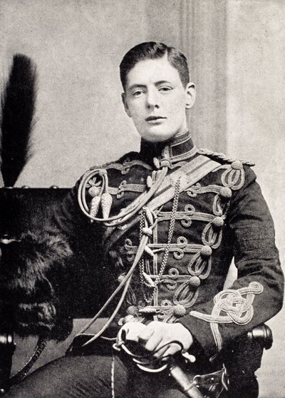 Winston Churchill als Leutnant im 4. Queen