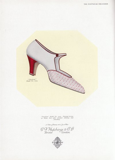 Damenschuhwerbung, 1930er Jahre von English School