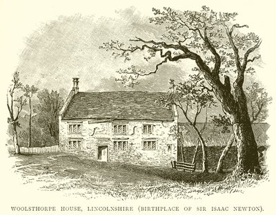 Woolsthorpe House, Lincolnshire (Geburtsort von Sir Isaac Newton) von English School
