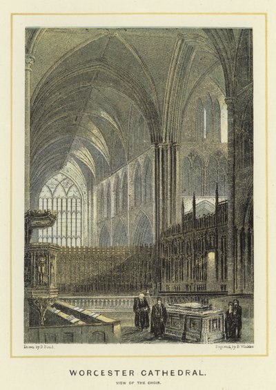 Worcester Kathedrale, Blick auf den Chor von English School