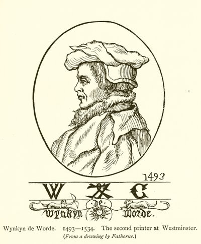 Wynkyn de Worde, der zweite Drucker in Westminster von English School