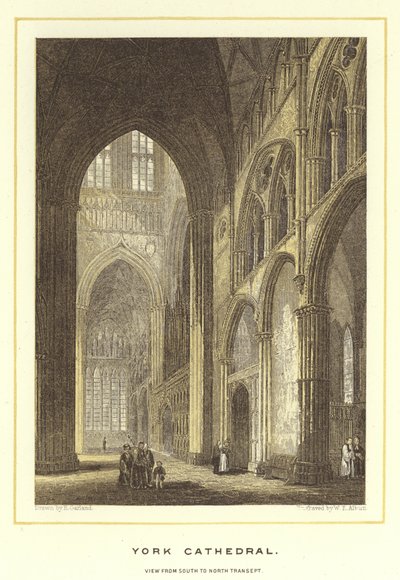 Kathedrale von York, Blick vom Süden zum Nordtransept von English School