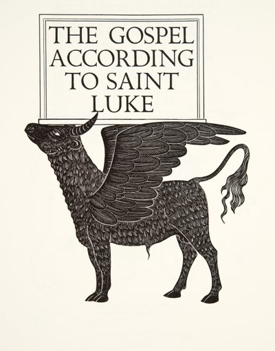 Das schwarze Kalb des St. Lukas von Eric Gill