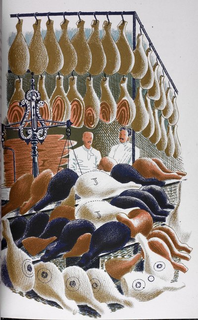 Ansicht in einer Metzgerei. von Eric Ravilious