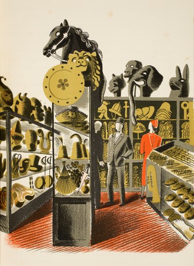 Theaterkostüm- und Requisitenverleih, Illustration aus 