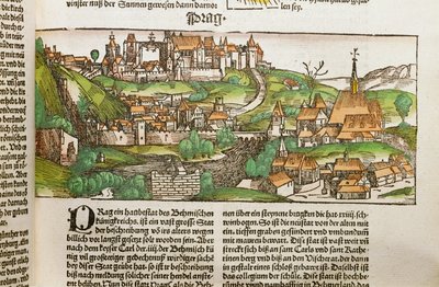 Ein Blick auf die Stadt Prag von Erich Lessing