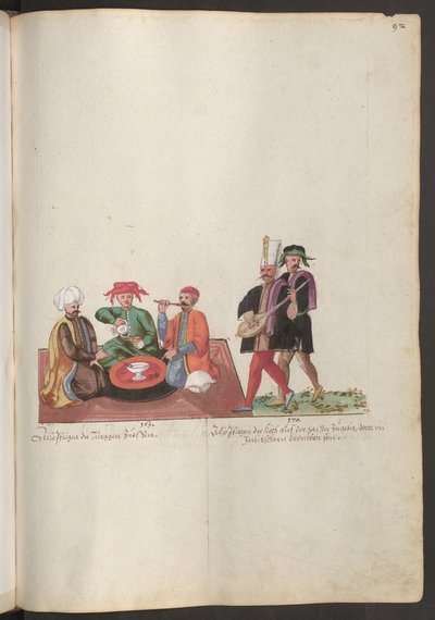 Bürger von Konstantinopel beim Essen von Erich Lessing