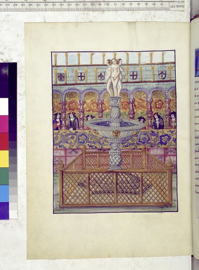 Vollseite: Darstellung eines Brunnens von Erich Lessing