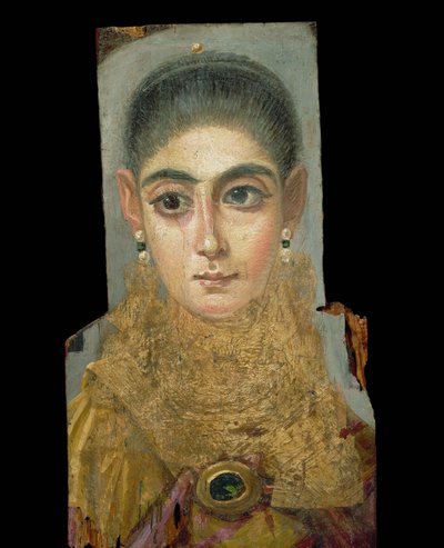 Totenporträt einer Frau aus Antinopolis von Erich Lessing