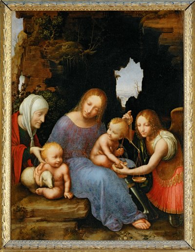 Die Jungfrau mit dem Kind und der heiligen Elisabeth, genannt die Jungfrau mit den Waagen von Erich Lessing