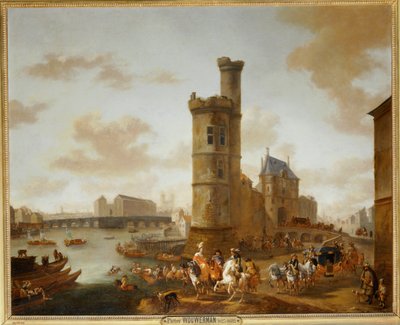 Der Turm und das Tor von Nesle in Paris von Erich Lessing