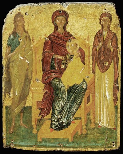 Madonna und Jesuskind zwischen Johannes dem Täufer von Erich Lessing