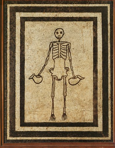 Memento Mori, ein Skelett von Erich Lessing