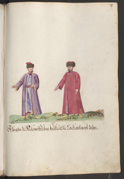 Moskauer Kaufleute in Konstantinopel von Erich Lessing