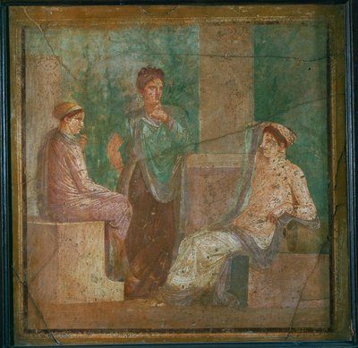 Nymphe konsultiert das Orakel von Erich Lessing