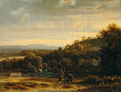 Paysage au gué von Erich Lessing