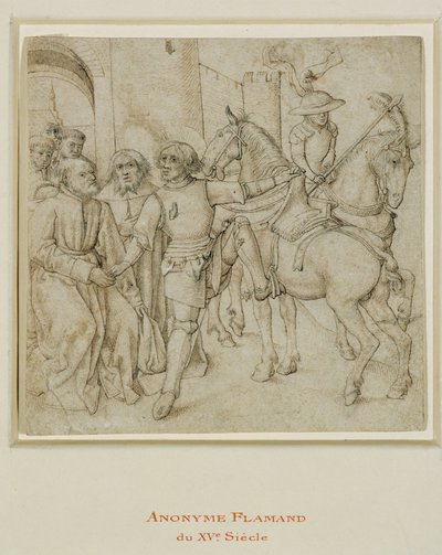 Die Abreise des verlorenen Sohnes oder der heilige Georg besteigt sein Pferd von Erich Lessing