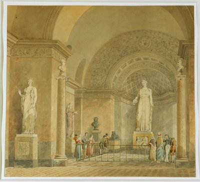 Vue de la salle dite de Melpomene au Musée du Louvre von Erich Lessing