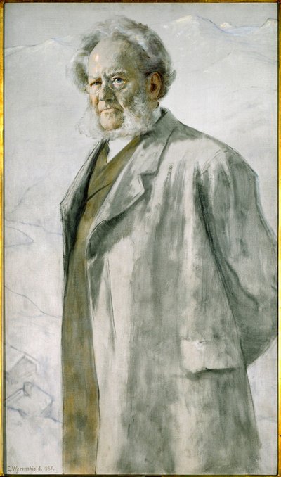 Porträt von Henrik Ibsen von Erik Theodor Werenskiold