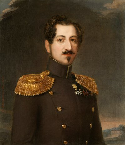 Porträt von Oscar I 1799-1859, König von Schweden und Norwegen, 1844 von Erik Wahlbergson