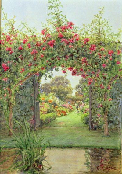 Crimson Rambler, Harleyford Manor, Marlow von Ernest Arthur Rowe