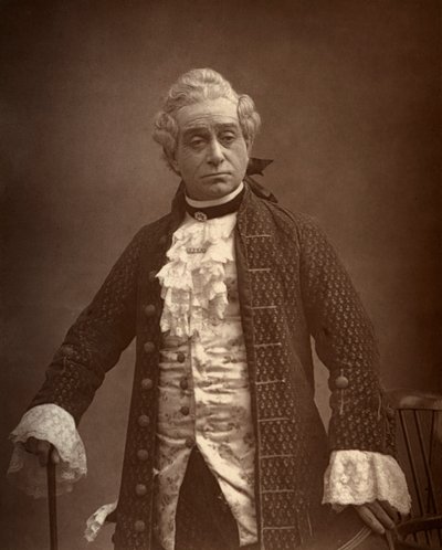 David James, britischer Schauspieler, in David Garrick, 1887 von Ernest Barraud