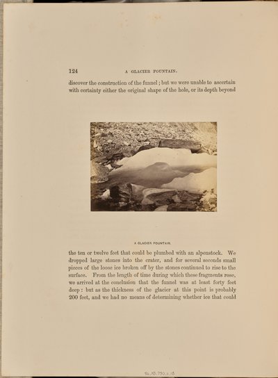 Ein Gletscherbrunnen von Ernest H. Edwards