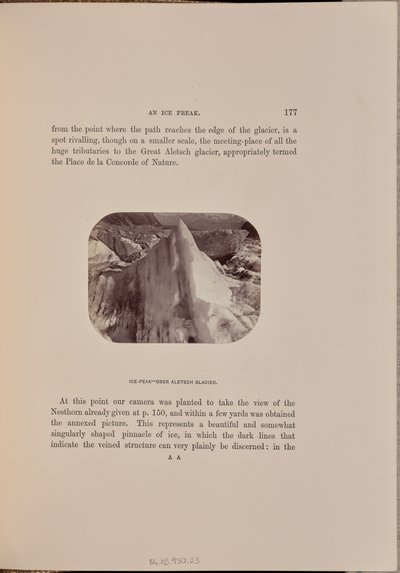 Eisgipfel - Oberer Aletschgletscher von Ernest H. Edwards