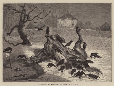 Die Schrecken des Krieges, auf dem Weg nach Beaugency von Ernest Henry Griset