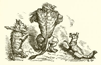 Der Löwe, der Fuchs und der Wolf von Ernest Henry Griset