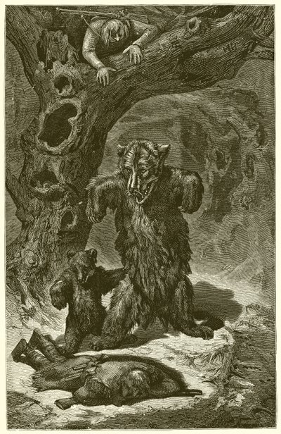 Die Reisenden und der Bär von Ernest Henry Griset