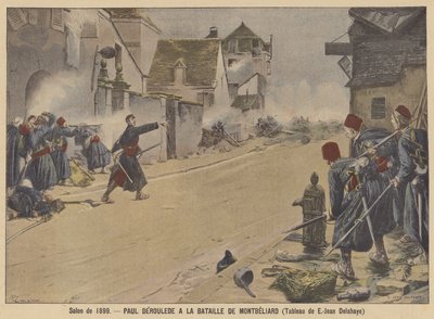 Paul Déroulède in der Schlacht von Montbéliard von Ernest Jean Delahaye