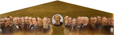 George Dawson und seine Freunde, 1879 von Ernest Lancaster Thompson