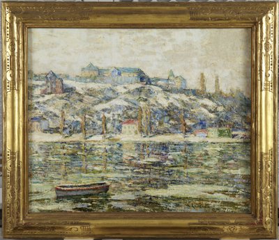 Harlem River im Schnee von Ernest Lawson