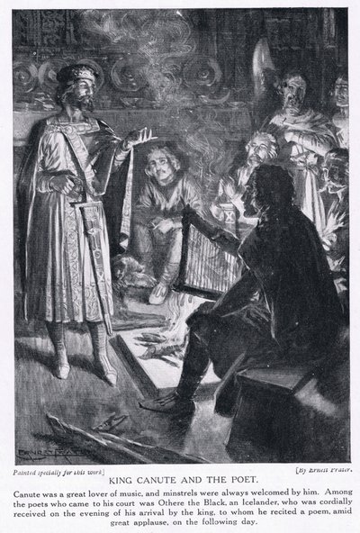 König Knut und der Dichter, 1920er von Ernest Prater