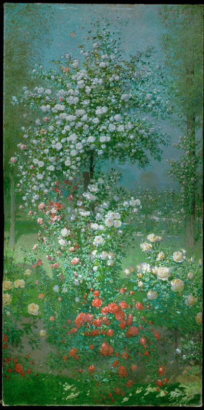 Rosen, dekoratives Paneel von Ernest Quost