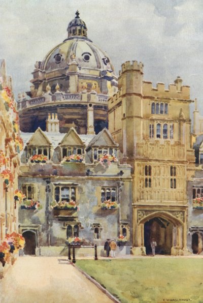 Brasenose College und Radcliffe Library Rotunde von Ernest William Haslehust