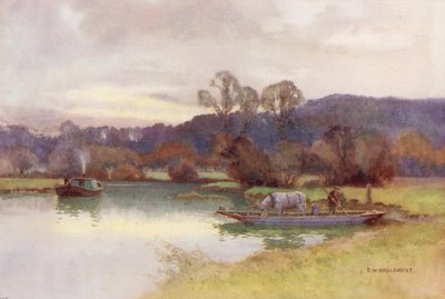 Themse: Blick auf Nuneham Woods von Ernest William Haslehust