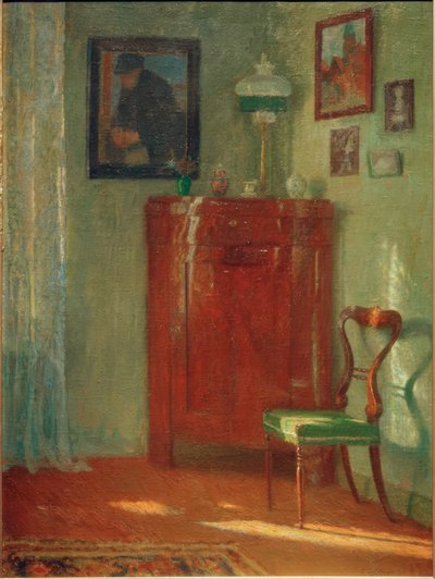 Interieur mit Eckschrank von Ernst Eitner