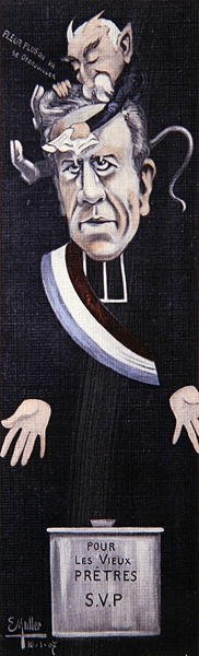Abbe Lemire erhält Trost von Georges Clemenceau von Ernst Emmanuel Muller