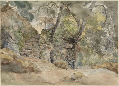 Aus dem Park der Villa Chigi in Ariccia von Ernst Fries
